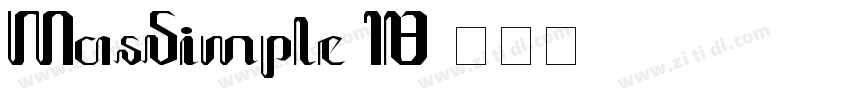 MasSimple 10字体转换